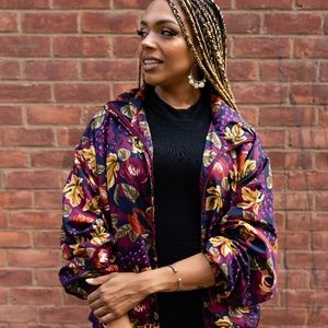 Kaktus Retro Floral Bomber